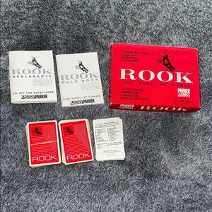 Rook Card Game Set by Parker Brothers 1963 PARKER BROTHERS CARD GAME - COMPLETE